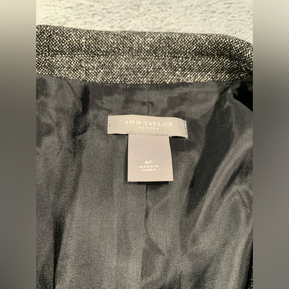 Ann taylor petites gray wool blazer 4P - Picture 2 of 14